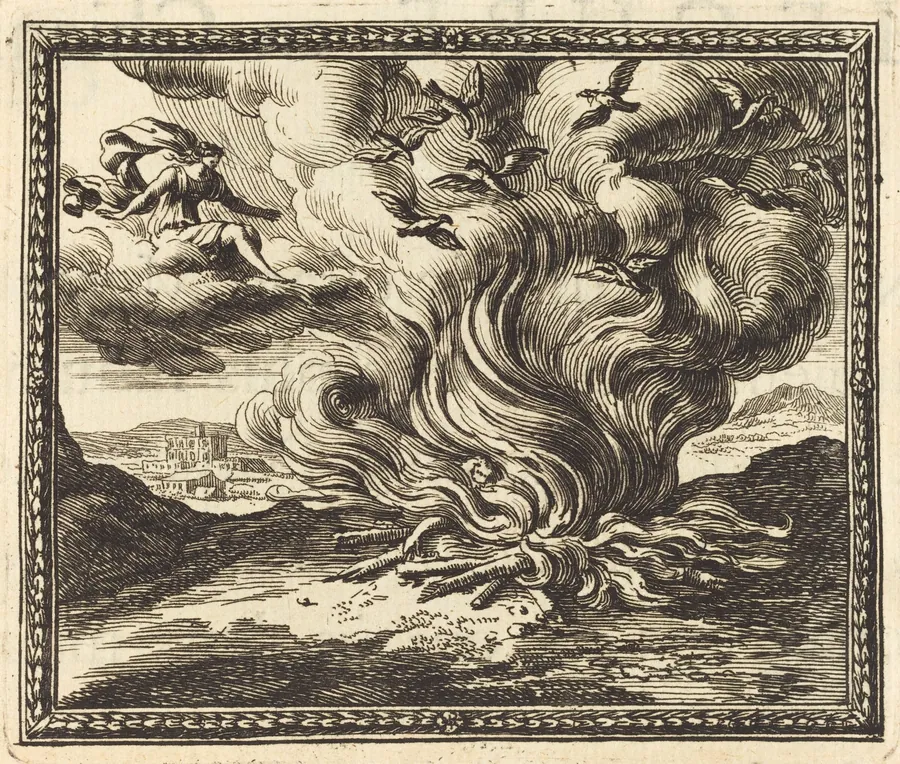 Funeral Pyre of Memnon by Jean Lepautre