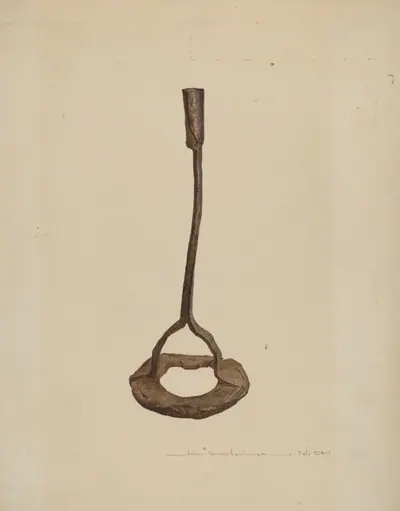 Horse Shoe Candle Holder