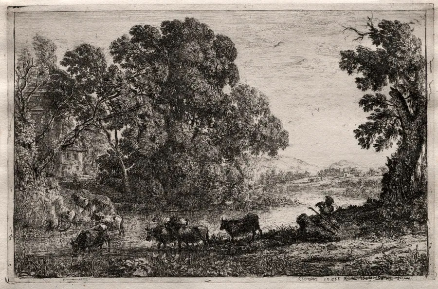 The Cowherd by Claude Lorrain