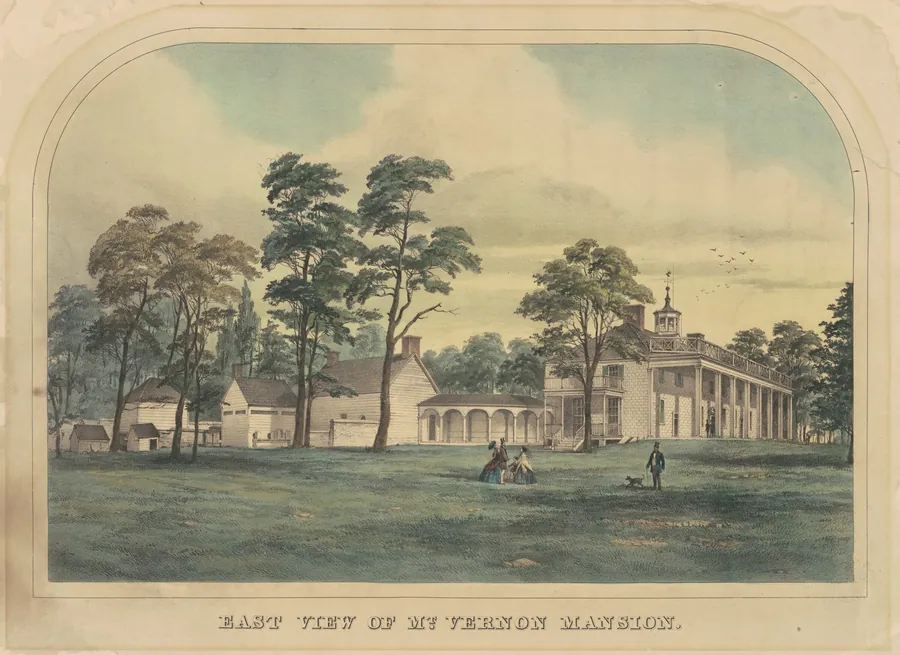 East View of Mount Vernon Mansion by American 19th Century