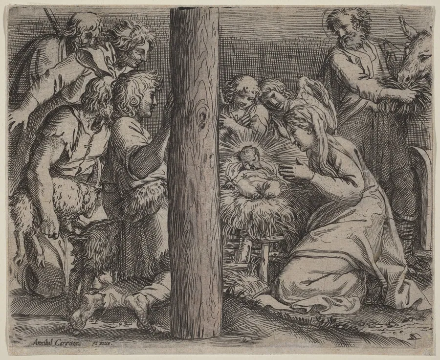 The Adoration of the Shepherds by Annibale Carracci