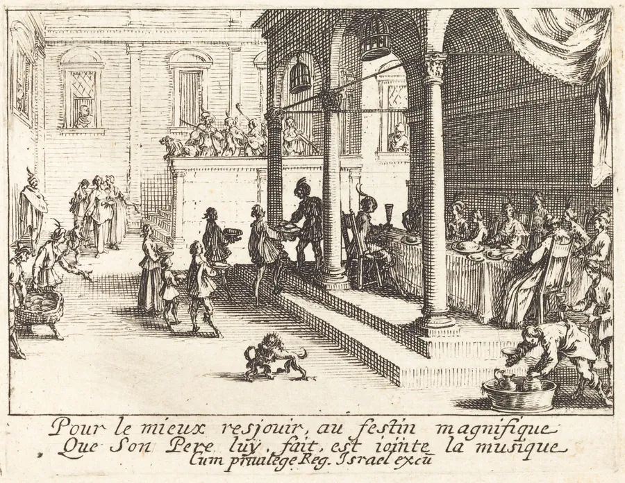 The Feast by Jacques Callot
