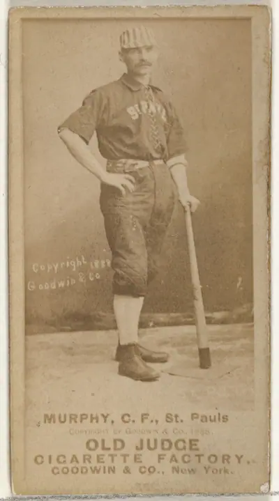 Patrick Lawrence "Larry" Murphy, Center Field, St. Paul Apostles, from the Old Judge series (N172) for Old Judge Cigarettes