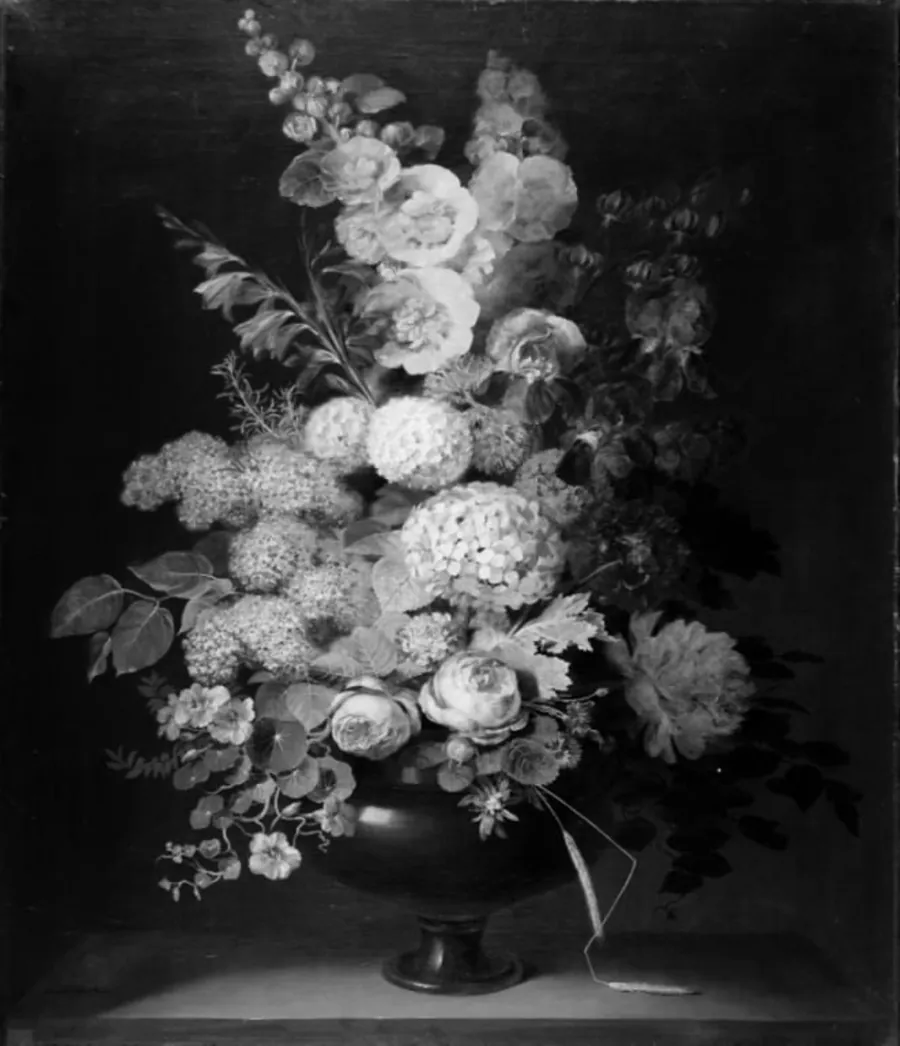 En vase med blomster by C.D. Fritzsch