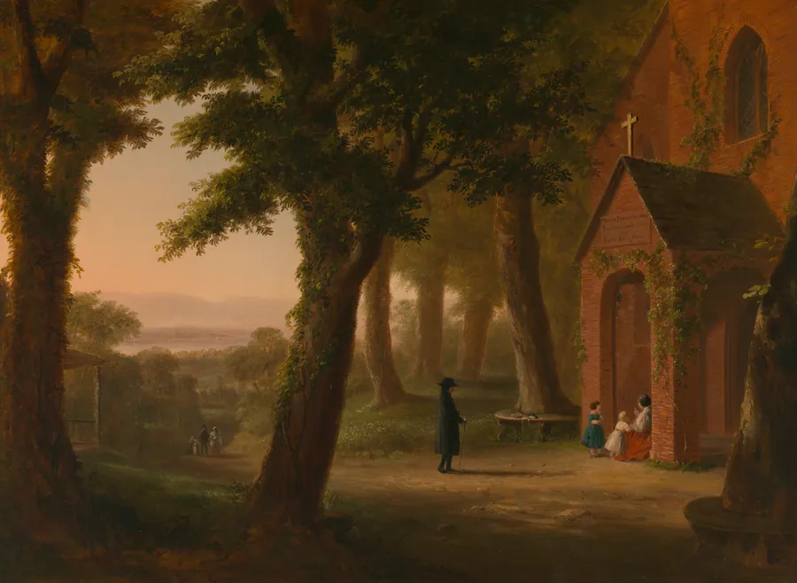 Church of the Holy Innocents, Highland Falls, New York by Robert Walter Weir, born New York City 1803-died New York City 1889