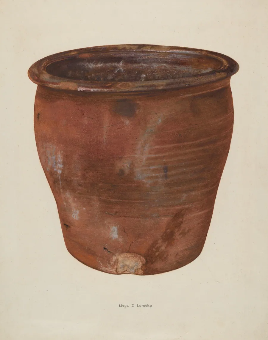 Brown Crock by Lloyd Charles Lemcke
