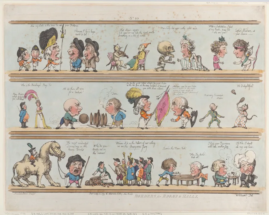 Borders for Rooms & Halls, Plate 10 by George Murgatroyd Woodward