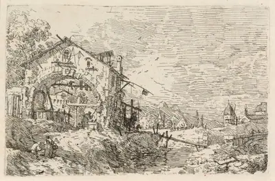 Landscape with a Woman at a Well