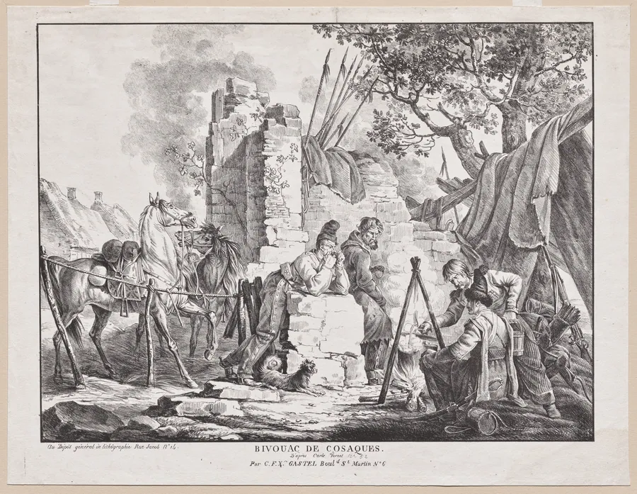 Bivouac de Cosaques by Carle Vernet