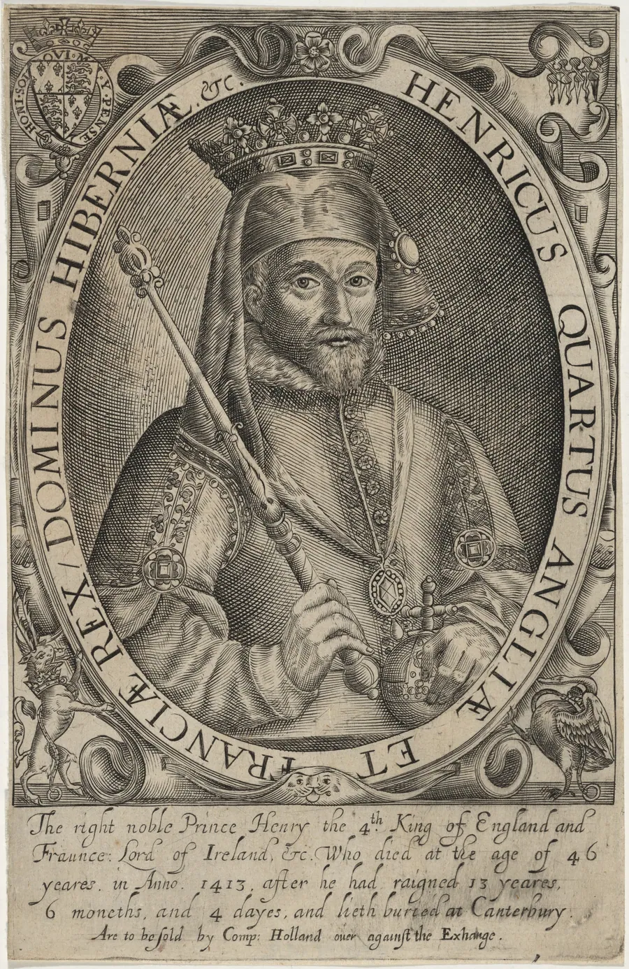 Henry IV of England by Renold Elstrack