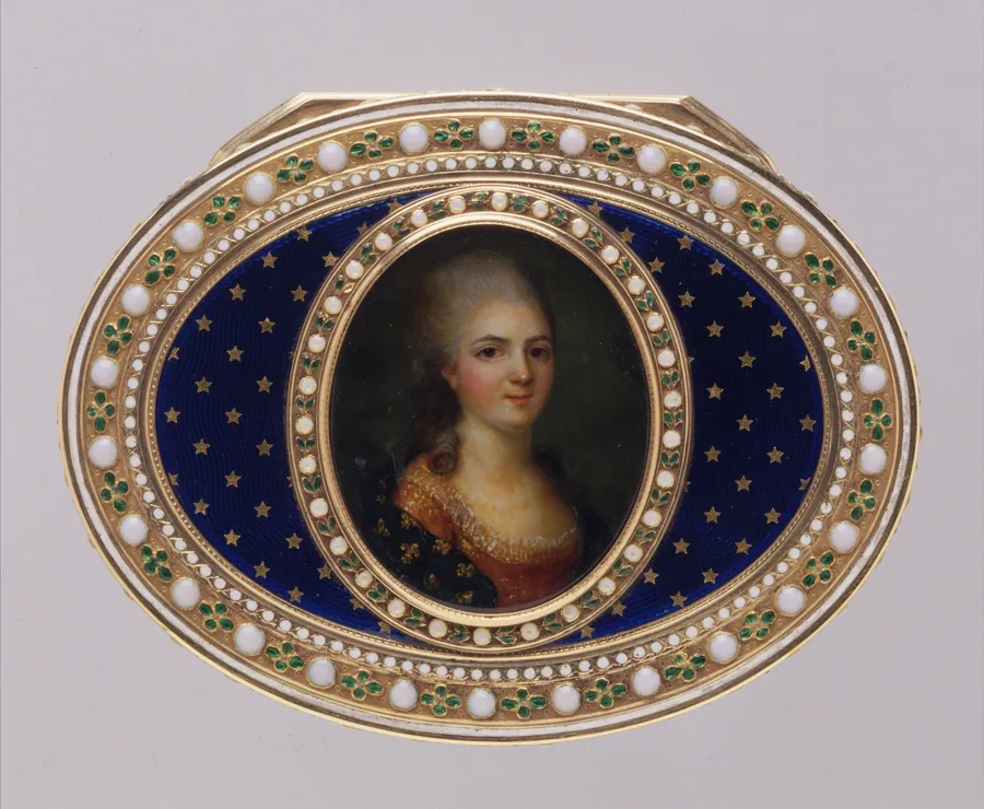 Snuffbox with portrait of a member of the French royal family, probably a daughter of Louis XV by Joseph Etienne Blerzy