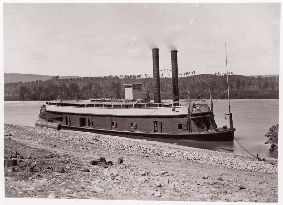 "General Grant" at Kingston Gap, Tennessee River by Mathew B. Brady