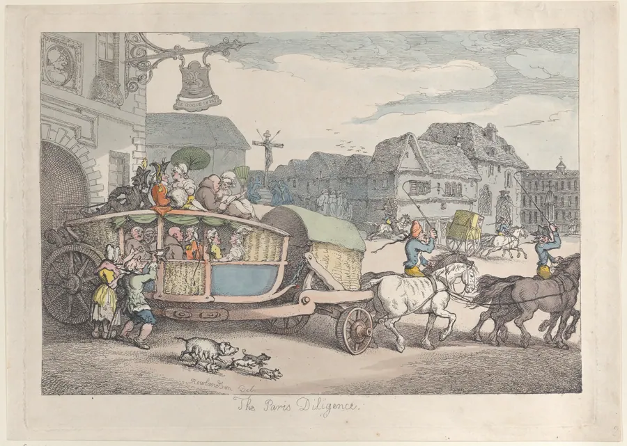 Paris Diligence by Thomas Tegg