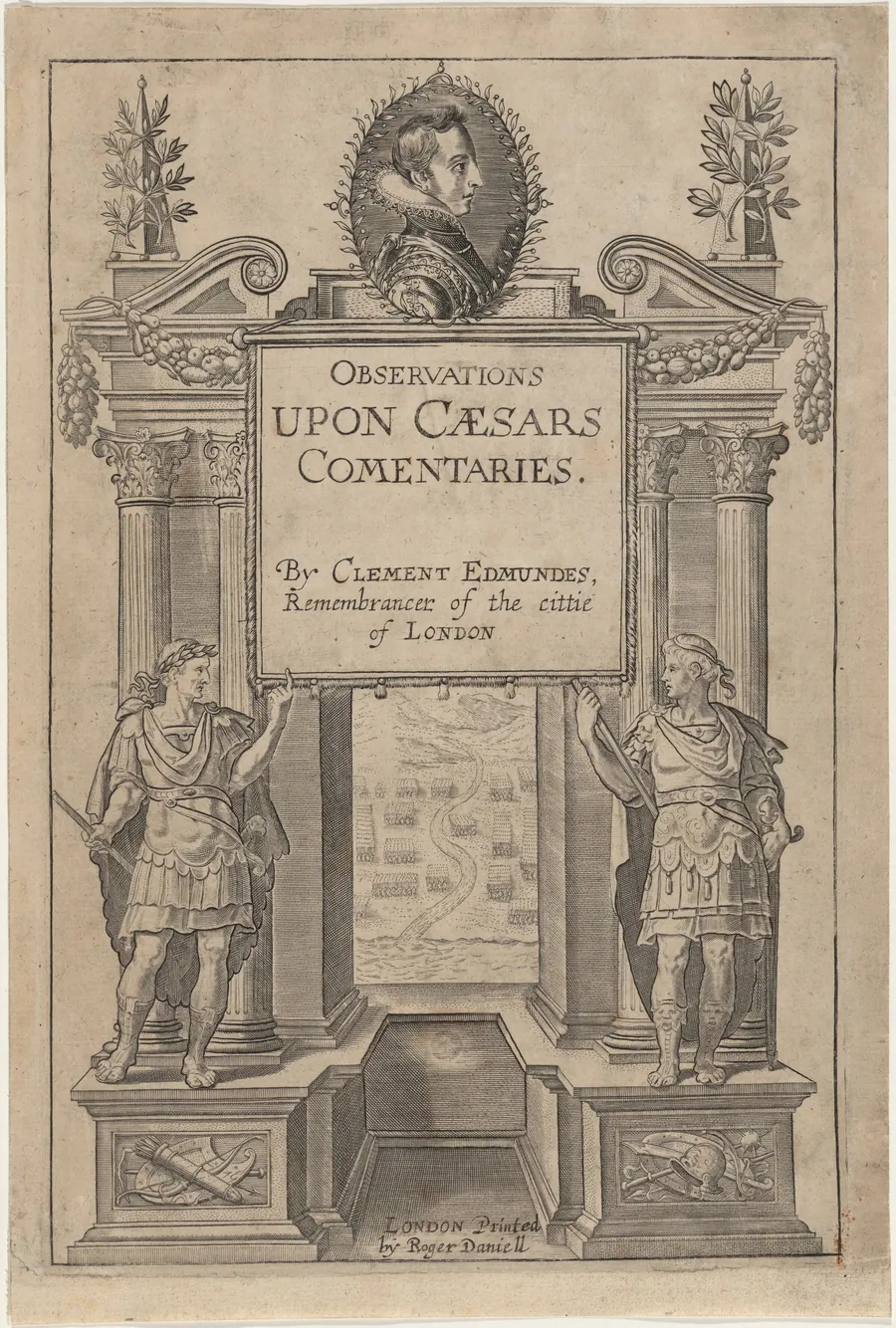 Title Page to Observations Upon Caesar's Commentaries by Clement Edmondes by Unknown 19th Century