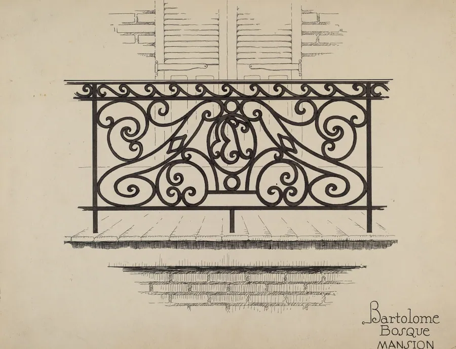 Wrought Iron Railing by Thomas Byrne