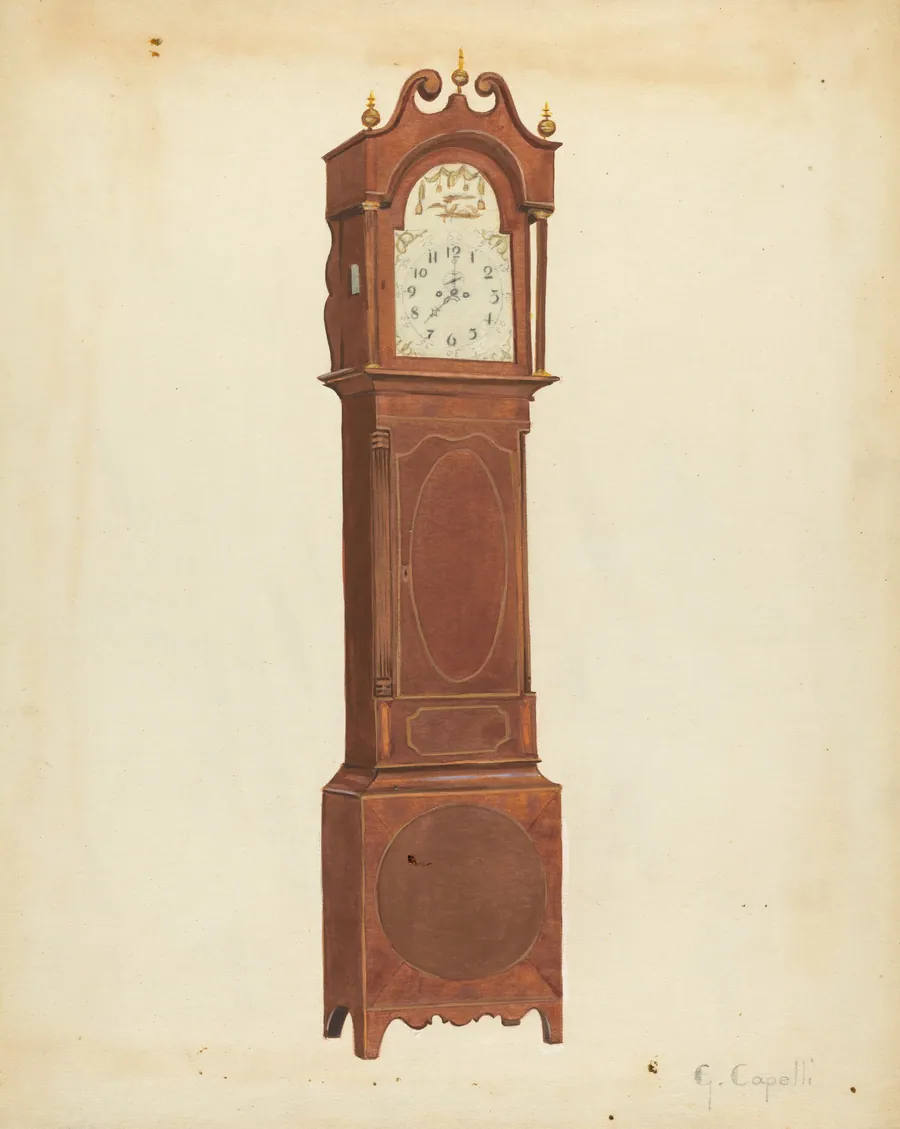 Grandfather Clock by Giacinto Capelli