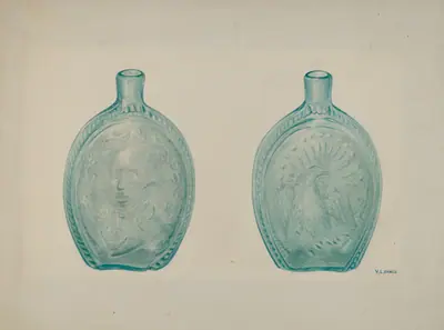 Washington Eagle Flask