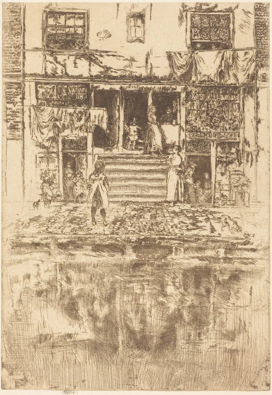 The Steps, Amsterdam by James McNeill Whistler
