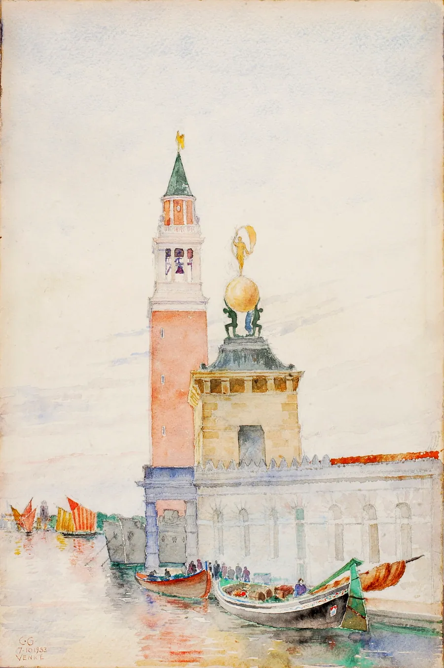 Venice by Cass Gilbert, born Zanesville, OH 1858-died Brockenhurst, England 1934