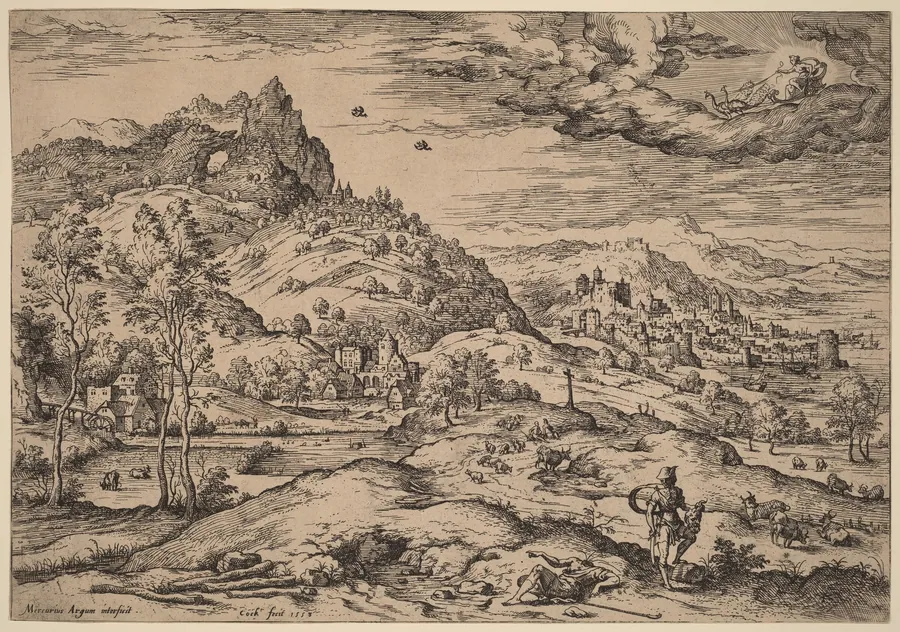 Mercury with the Head of Argus in His Hand by Hieronymus Cock