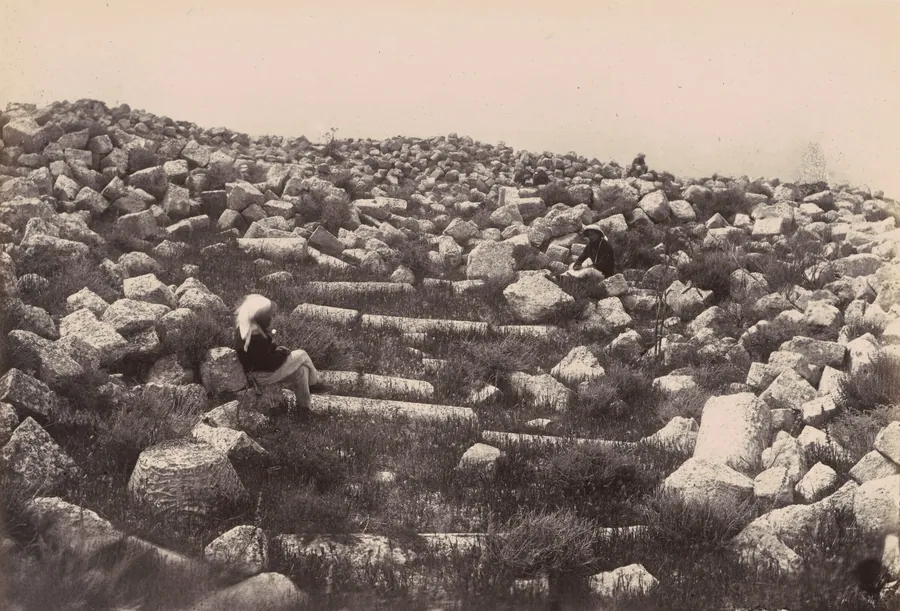 Ruins near Beirut, Lebanon by Louis Vignes