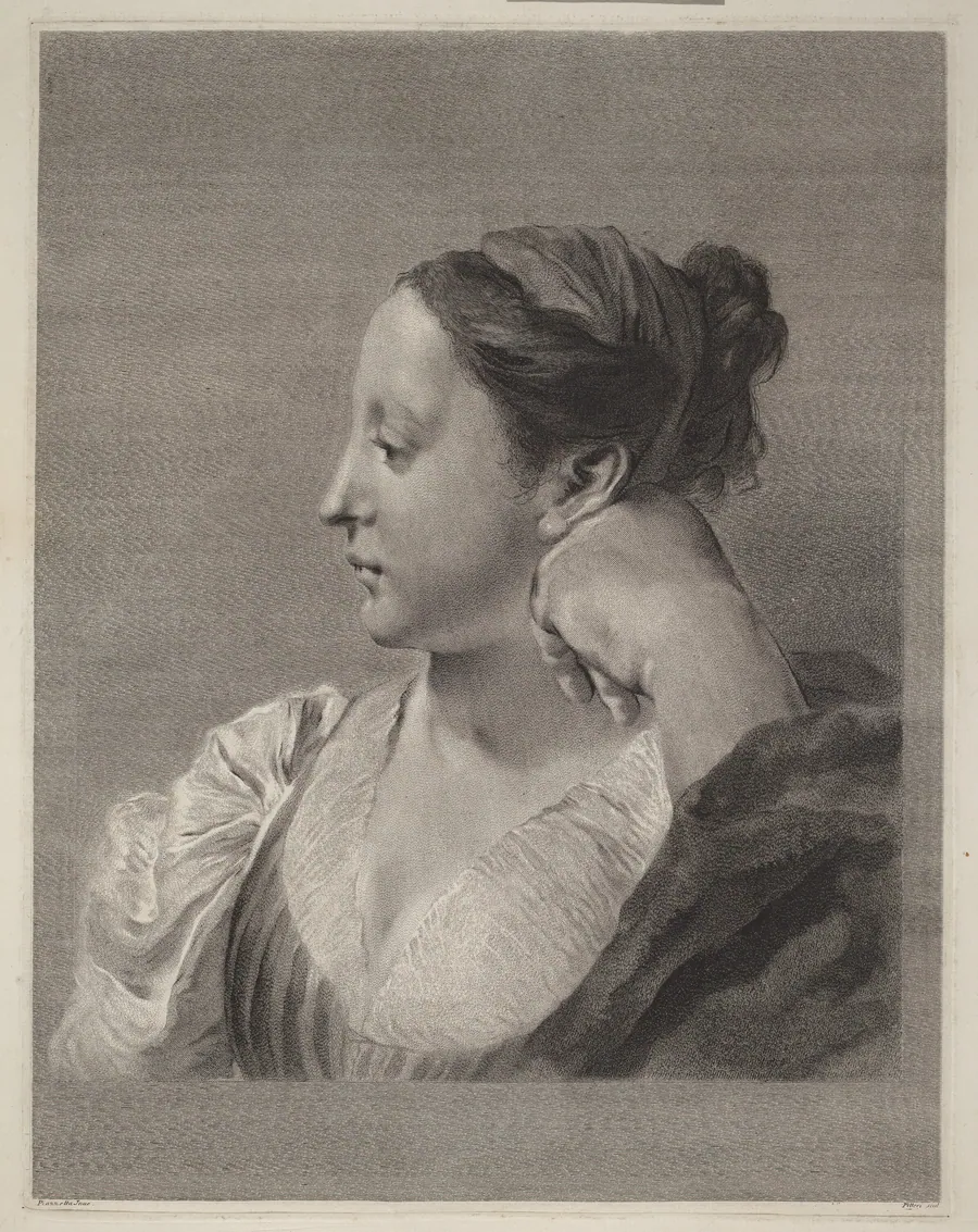 Young Woman in Profile by Marco Alvise Pitteri