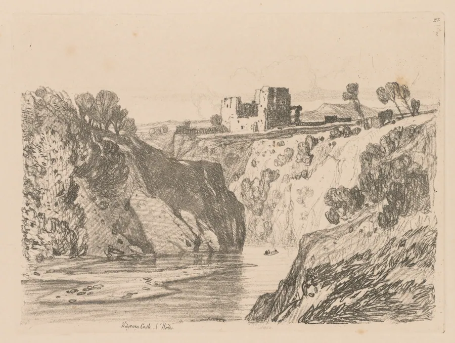 Liber Studiorum: Plate 27, Kilgarren Castle, N. Wales by John Sell Cotman
