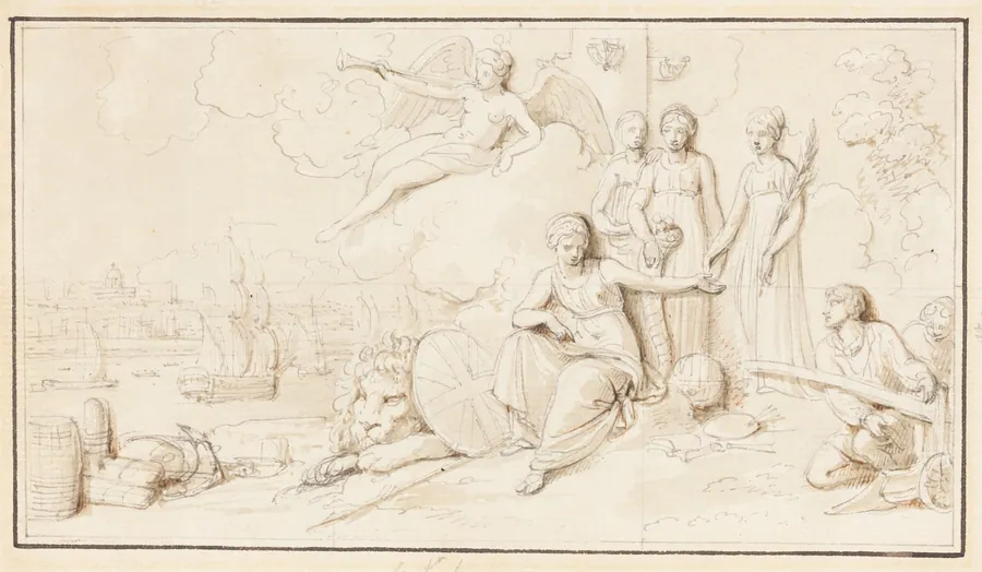 An Allegory of Britain's Mercantile Power by Robert Smirke