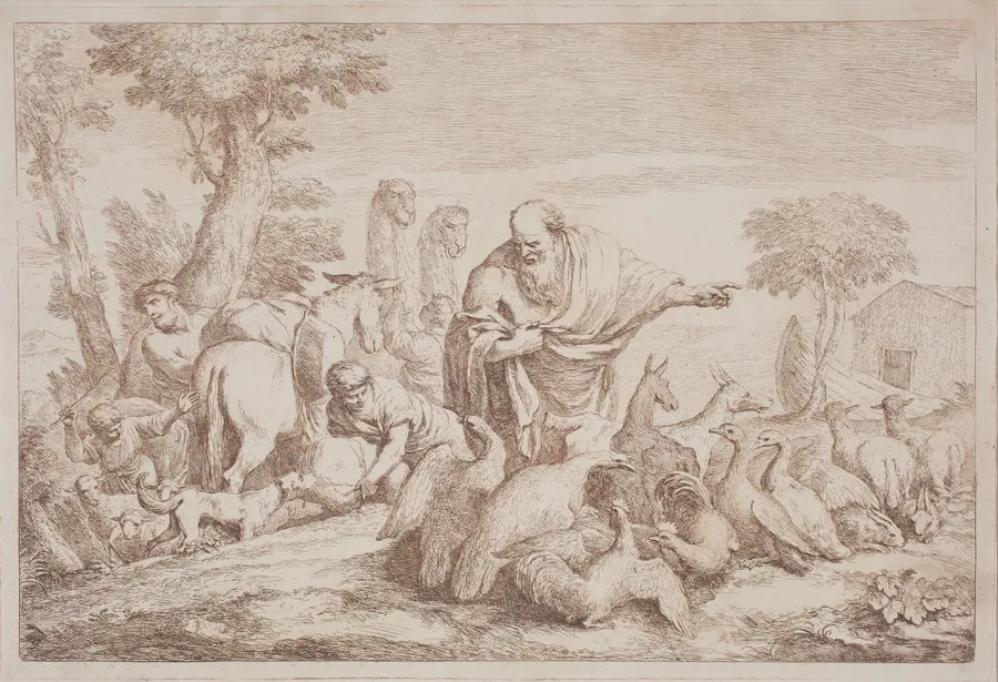 Noah Leading the Animals to the Ark by Gaetano Zompini