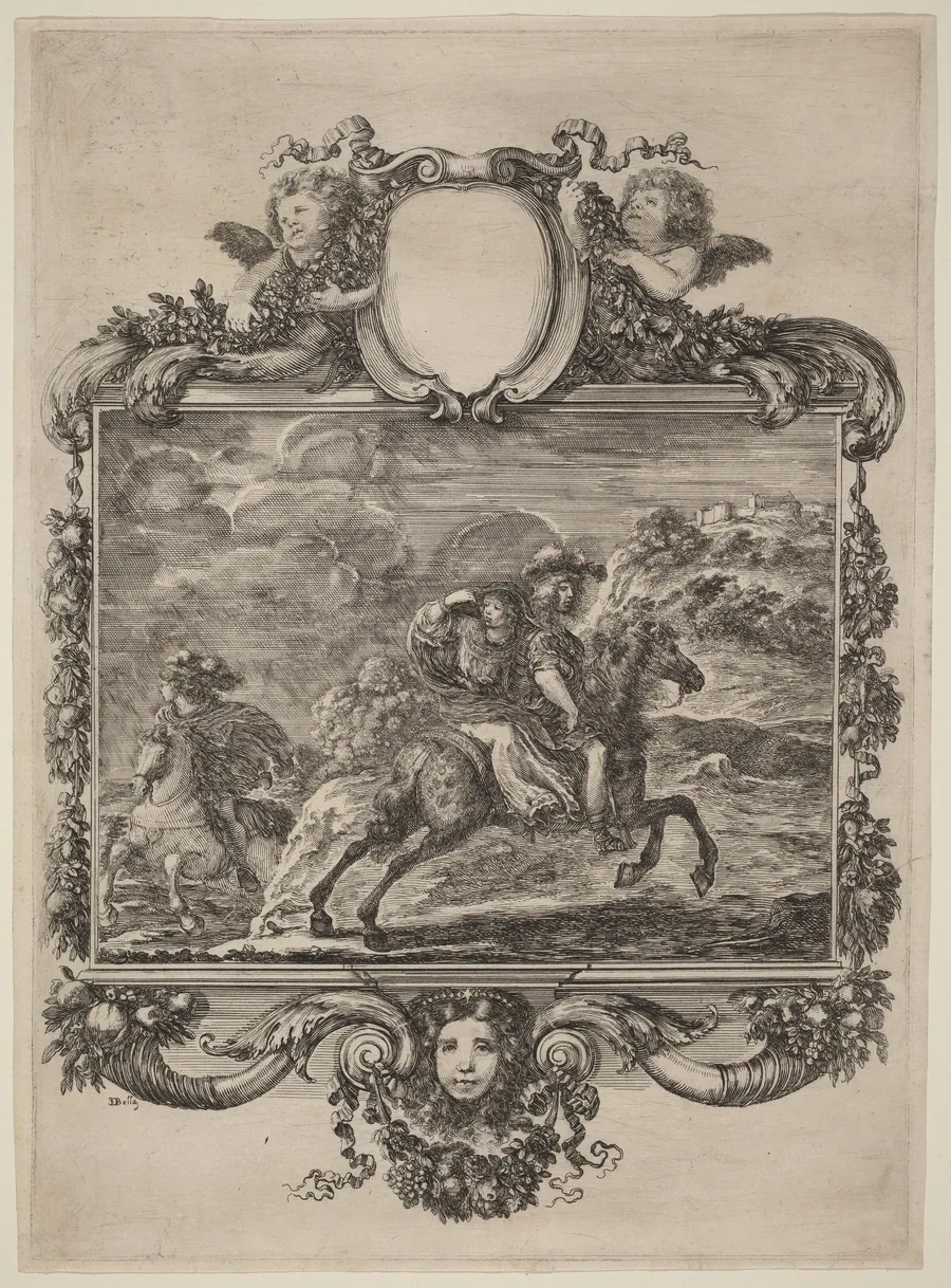 Clovis and Clotilda by Stefano Della Bella