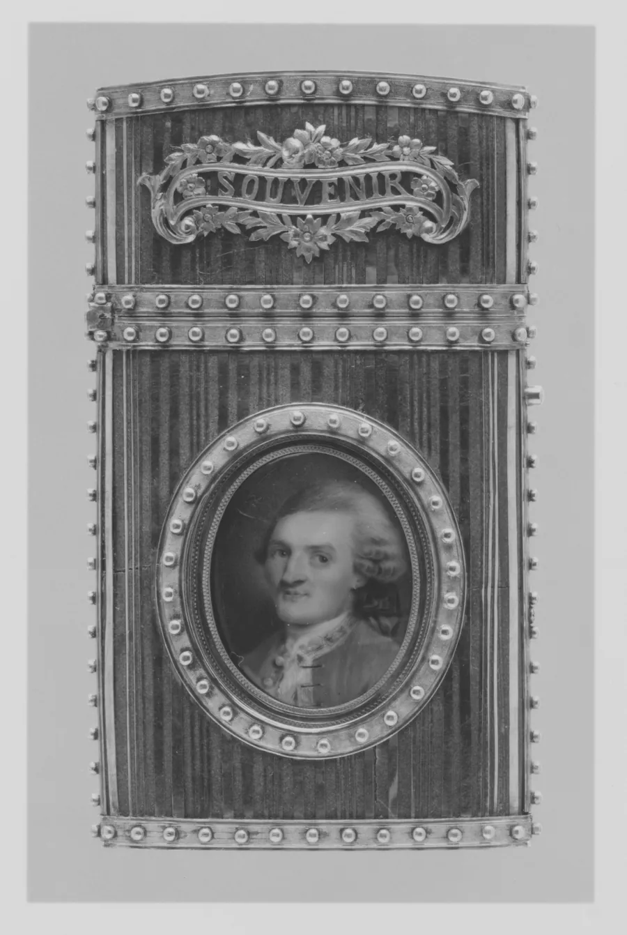 Souvenir with portrait of a man by French Painter