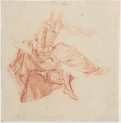 Lady Seated on a See-Saw