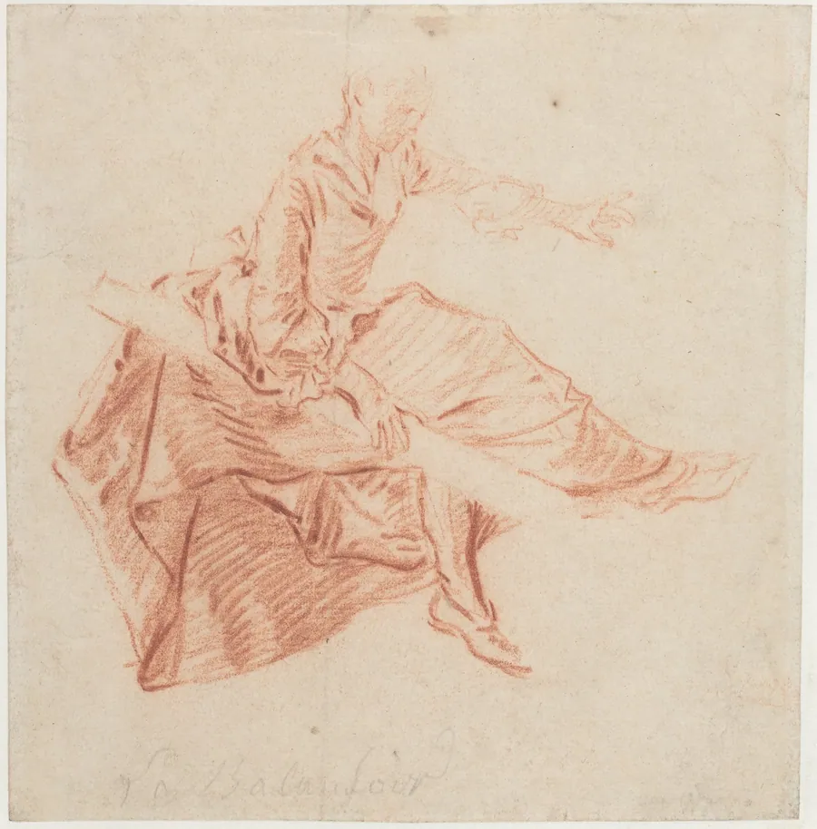 Lady Seated on a See-Saw by Nicolas Lancret