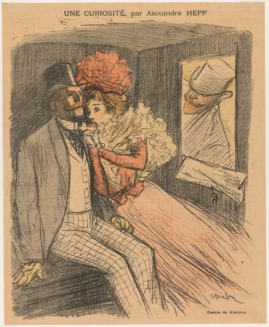 Gil Blas Illustré: Une Curiosité, par Alexandre Hepp by Théophile Alexandre Steinlen