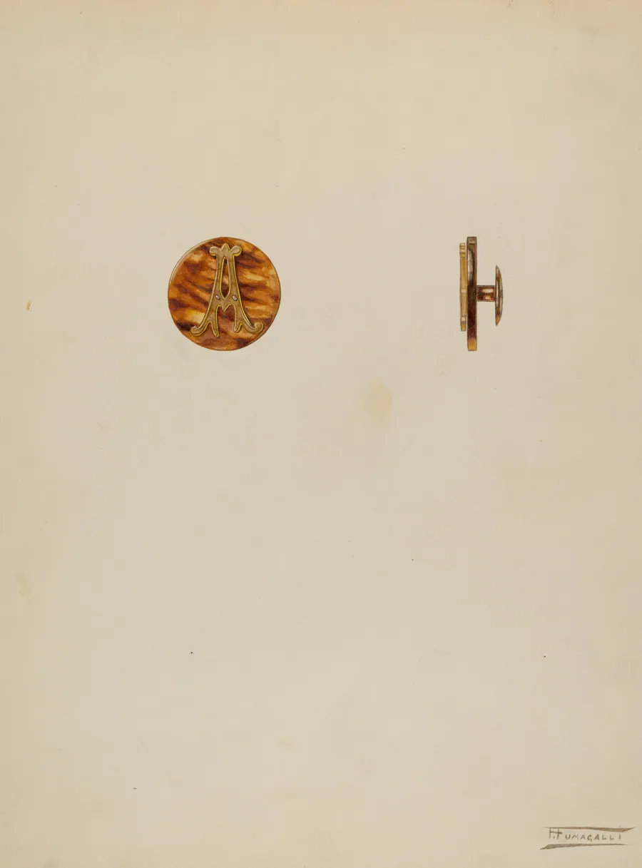 Cuff Button by Frank Fumagalli