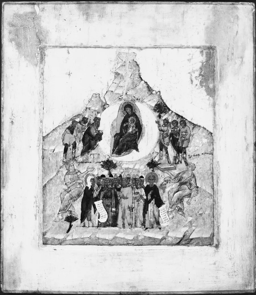 The Congregation of the Mother of God by Russian Painter