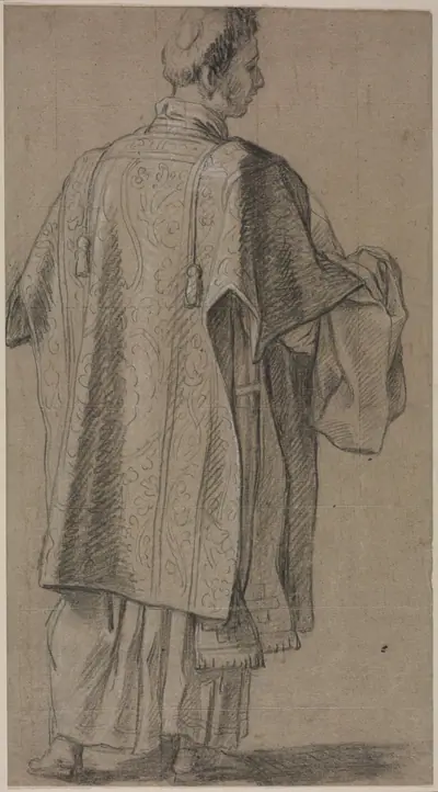 Ecclesiastic Seen from Behind