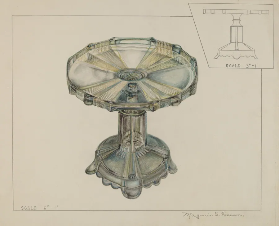 Glass Cake Stand by Magnus S. Fossum