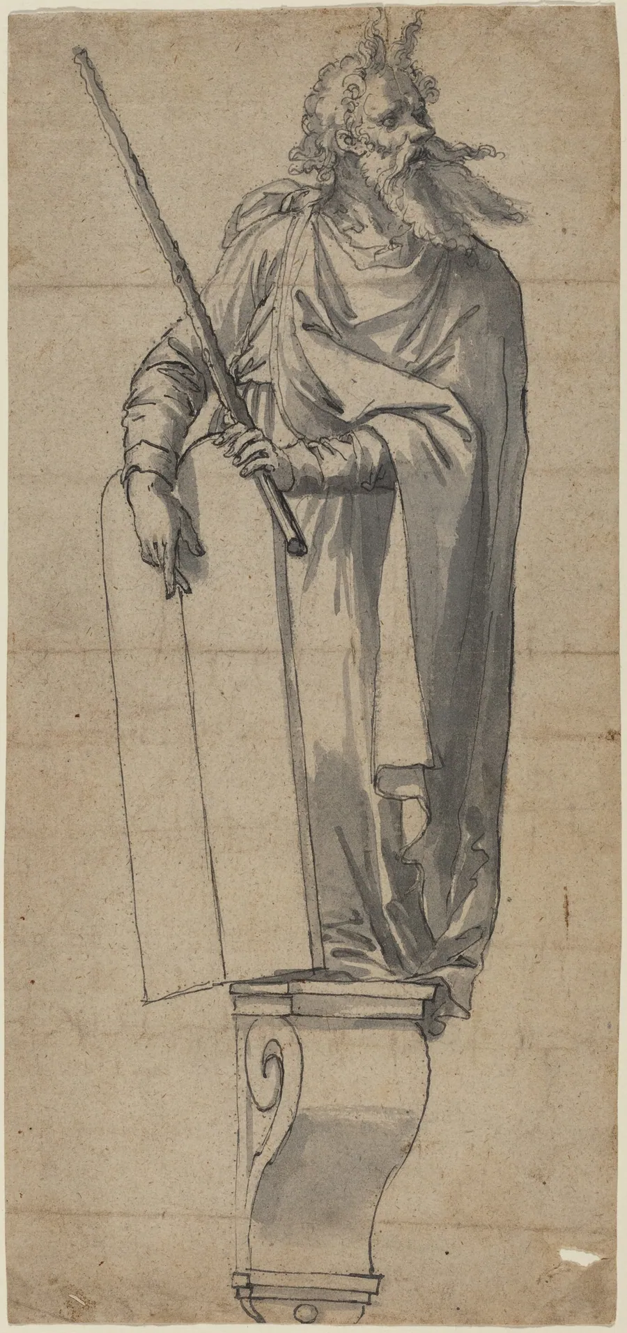 A Sculpture of Moses by German 16th Century