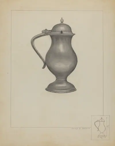 Pewter Pitcher