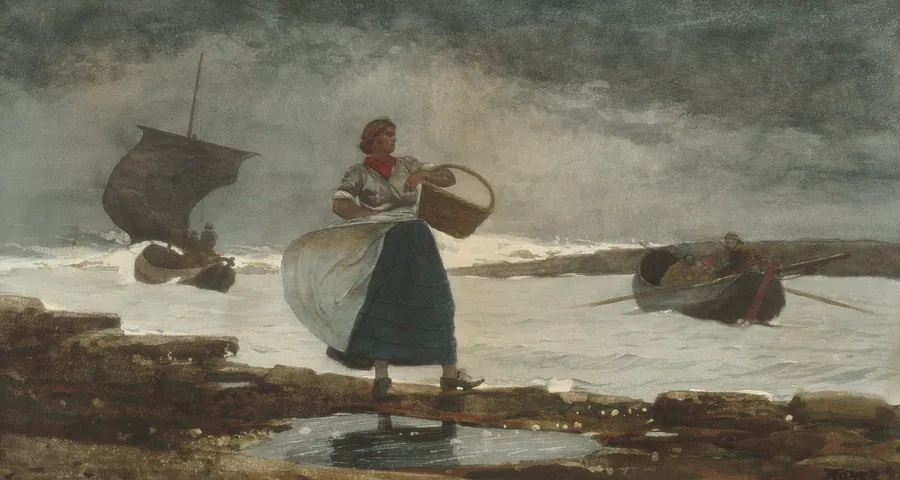 Inside the Bar by Winslow Homer