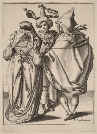 A Couple Addressing a Gesticulating Young Man