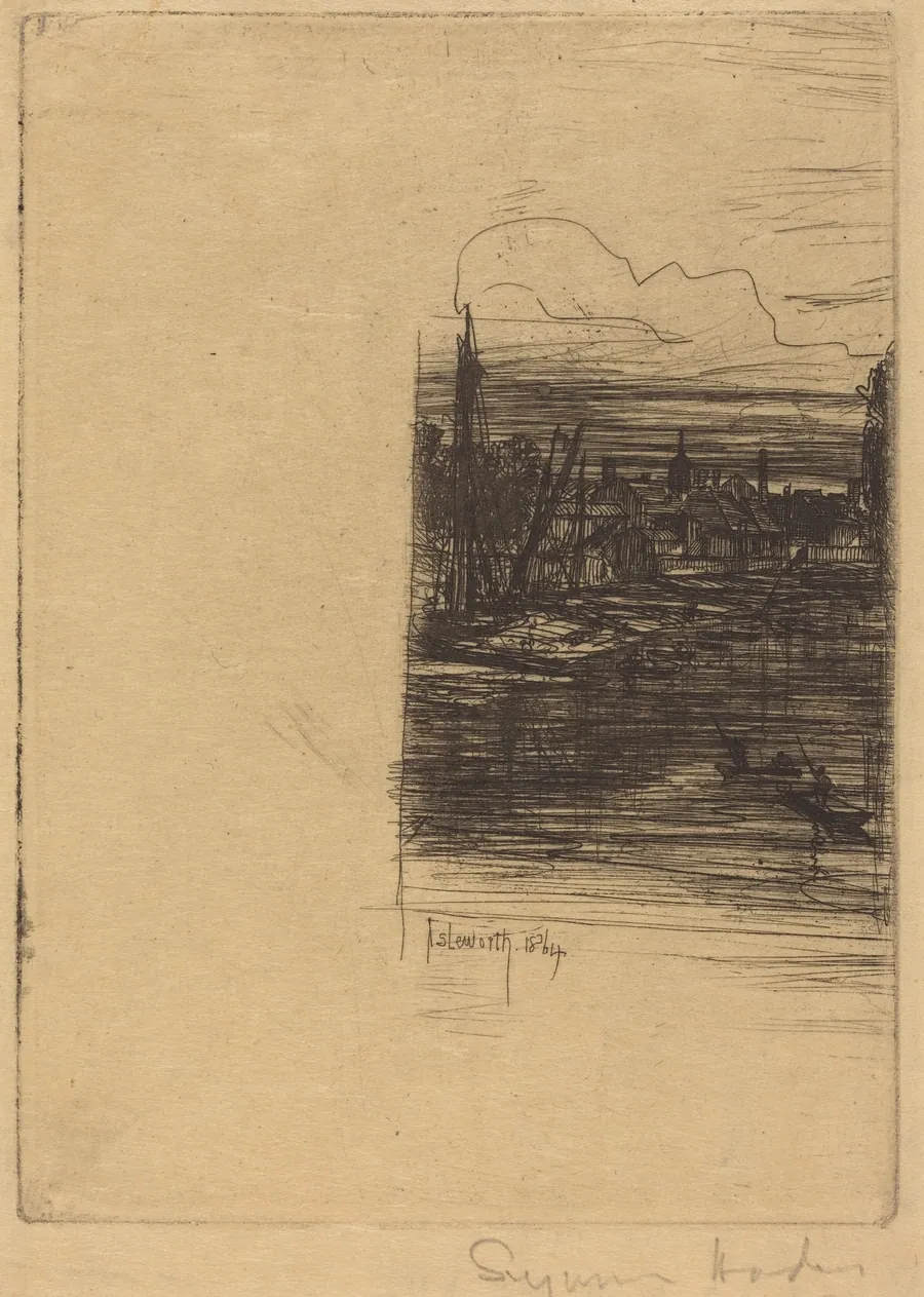 Isleworth by Francis Seymour Haden