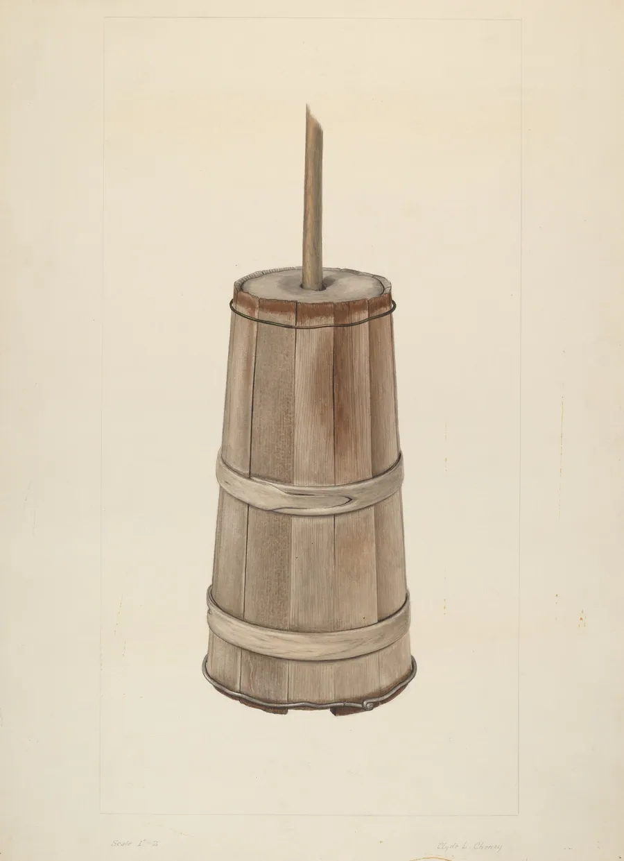 Wooden Churn by Clyde L. Cheney