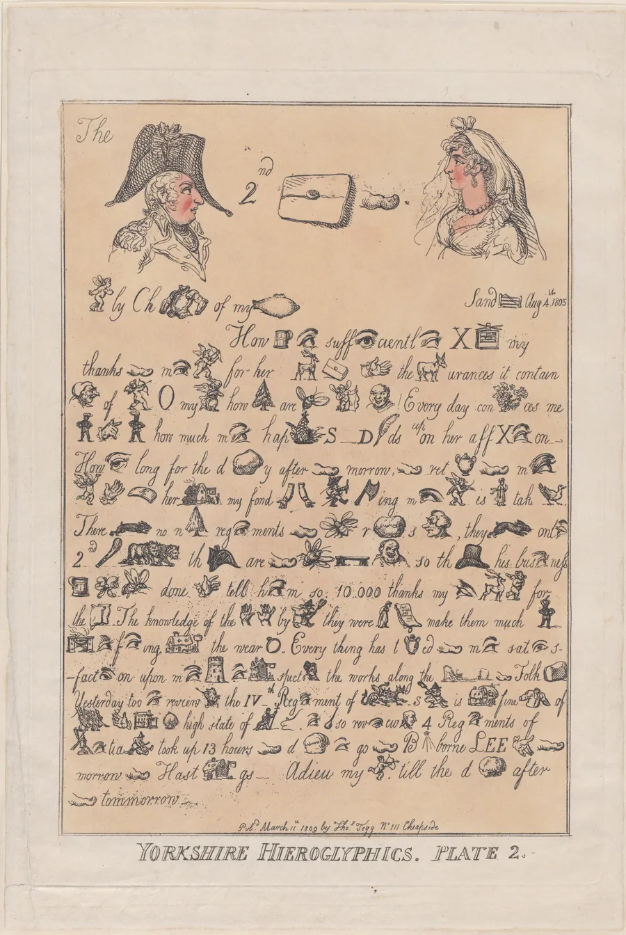 Yorkshire Hieroglyphics, Plate 2 by Thomas Rowlandson