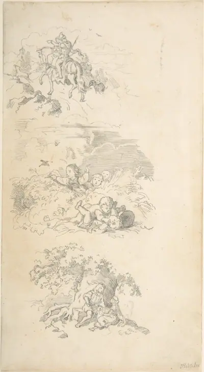 Three Designs for Book Illustrations