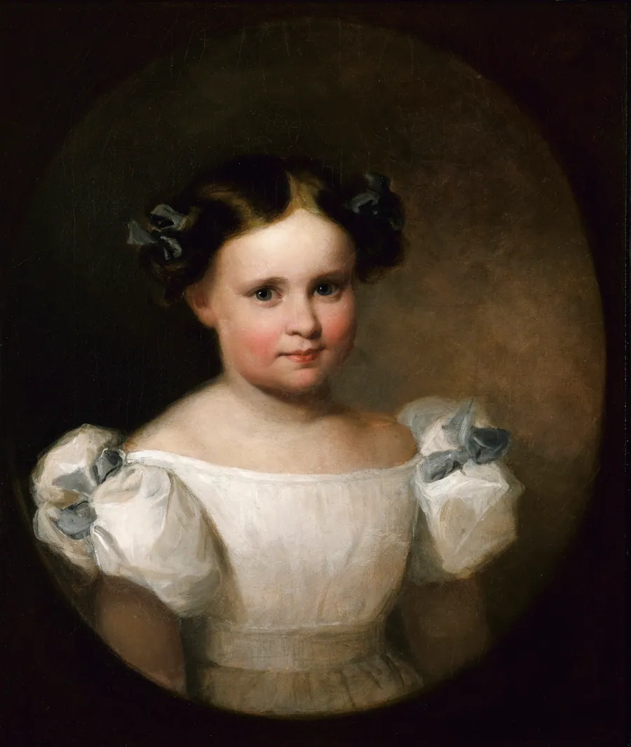Georgianna Frances Adams by Asher B. Durand, born Jefferson Village, NJ 1796-died Maplewood, NJ 1886