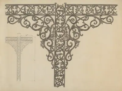 Iron Porch Supports