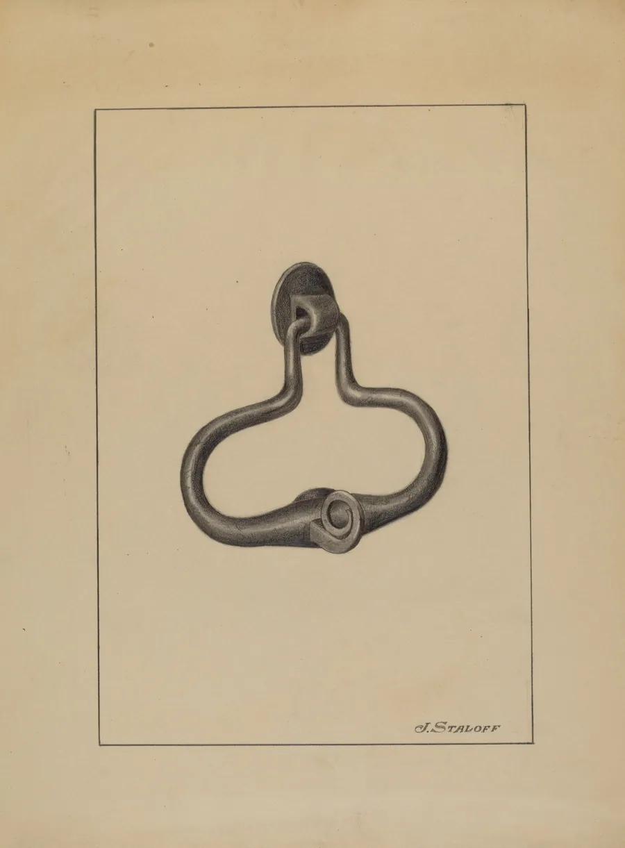 Door Pull and Knocker by Jack Staloff