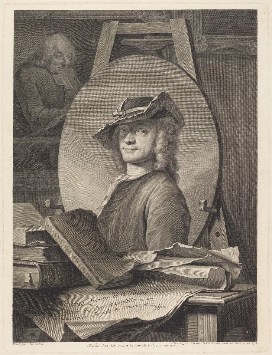Maurice Quentin de la Tour by Georg Friedrich Schmidt